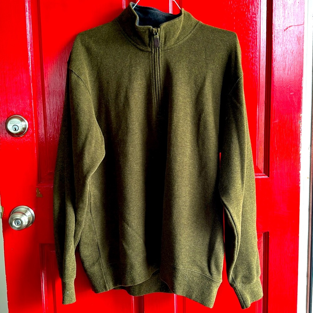 Green Orvis Pullover Large